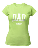 T-Shirt Στενή Γραμμή Γυναικείο - Dad - Color Thumbnail Λαχανί