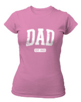 T-Shirt Στενή Γραμμή Γυναικείο - Dad - Color Thumbnail Ροζ