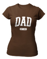 T-Shirt Στενή Γραμμή Γυναικείο - Dad - Color Thumbnail Καφέ