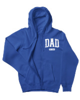 Ζακέτα Φούτερ με κουκούλα Γυναικείο - Dad - Color Thumbnail Μπλε Ρουά