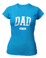 T-Shirt Στενή Γραμμή Γυναικείο - Dad - Color Thumbnail Τιρκουάζ