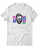 T-Shirt Αντρικό - Dad Life - Color Thumbnail Άσπρο