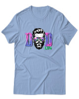 T-Shirt Αντρικό - Dad Life - Color Thumbnail Γαλάζιο
