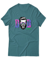 T-Shirt Αντρικό - Dad Life - Color Thumbnail Μπλε Πράσινο
