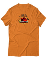 T-Shirt Αντρικό - Dad Of The Birthday Boy - Color Thumbnail Πορτοκαλί