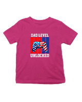 T-Shirt  Παιδικό - Daddy Level Unlocked - Color Thumbnail Φουξια