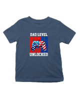 T-Shirt  Παιδικό - Daddy Level Unlocked - Color Thumbnail Σκούρο Μπλε