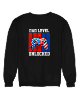 Φούτερ χωρίς κουκούλα - Daddy Level Unlocked - Color Thumbnail Μαύρο