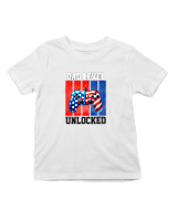 T-Shirt  Παιδικό - Daddy Level Unlocked - Color Thumbnail 'Ασπρο