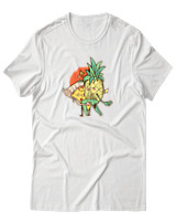 T-Shirt  Γυναικείο - Dance With A Pineapple - Color Thumbnail Άσπρο
