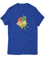 T-Shirt  Γυναικείο - Dance With A Pineapple - Color Thumbnail Μπλέ Ρουά