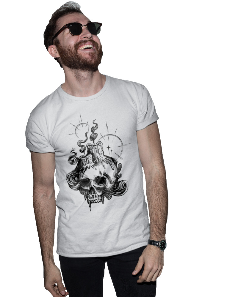 Dark Candle Skull - Image 1