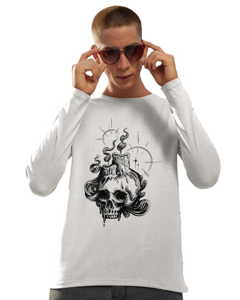 Dark Candle Skull - Image 1