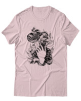 T-Shirt Αντρικό - Dark Poison - Color Thumbnail Απαλό Ροζ