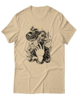 T-Shirt Αντρικό - Dark Poison - Color Thumbnail Μπεζ