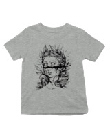 T-Shirt  Παιδικό - Dark Statue Liberty - Color Thumbnail Γκρι Μελανζέ