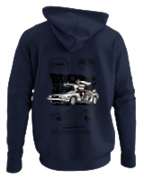 Φούτερ με κουκούλα - De Lorean - Color Thumbnail Navy Blue
