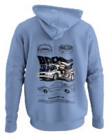 Φούτερ με κουκούλα - De Lorean - Color Thumbnail Blue Carolina