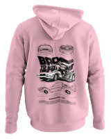 Φούτερ με κουκούλα - De Lorean - Color Thumbnail Pink