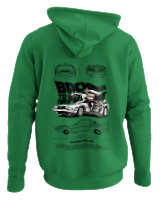Φούτερ με κουκούλα - De Lorean - Color Thumbnail Kelly Green