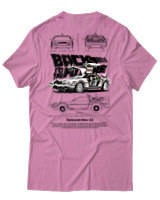T-Shirt Αντρικό - De Lorean - Color Thumbnail Ροζ