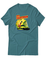 T-Shirt Αντρικό - Dead Spaceman - Color Thumbnail Μπλε Πράσινο