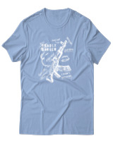 T-Shirt Αντρικό - Deadly Danger - Color Thumbnail Γαλάζιο