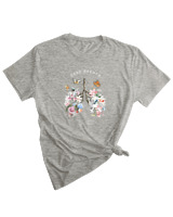 T-Shirt Woman Fashion Γυναικείο - Deep Breath - Color Thumbnail GREY MELANZE