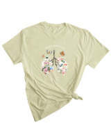 T-Shirt Woman Fashion Γυναικείο - Deep Breath - Color Thumbnail SAGE GREEN