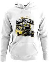 Φούτερ με κουκούλα - Defender 110 - Color Thumbnail ΄Ασπρο