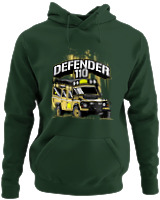 Φούτερ με κουκούλα - Defender 110 - Color Thumbnail Κυπαρισσί