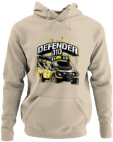 Φούτερ με κουκούλα - Defender 110 - Color Thumbnail Μπέζ