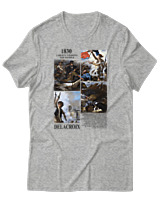 T-Shirt Αντρικό - Delacroix - Color Thumbnail Γκρι Μελανζέ