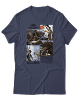 T-Shirt Αντρικό - Delacroix - Color Thumbnail Μπλε Γκρι