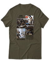 T-Shirt Αντρικό - Delacroix - Color Thumbnail Χακί
