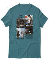 T-Shirt Αντρικό - Delacroix - Color Thumbnail Μπλε Πράσινο