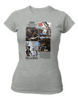 T-Shirt Στενή Γραμμή Γυναικείο - Delacroix - Color Thumbnail Γκρι Μελανζέ