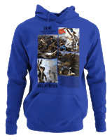 Φούτερ με κουκούλα Γυναικείο - Delacroix - Color Thumbnail Μπλε Ρουά