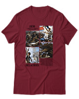 T-Shirt  Γυναικείο - Delacroix - Color Thumbnail Σκούρο Κόκκινο