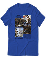 T-Shirt  Γυναικείο - Delacroix - Color Thumbnail Μπλέ Ρουά