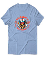 T-Shirt Αντρικό - Delicious Melted Pizza - Color Thumbnail Γαλάζιο