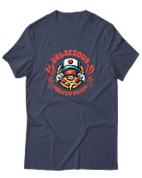 T-Shirt Αντρικό - Delicious Melted Pizza - Color Thumbnail Μπλε Γκρι