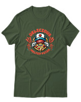 T-Shirt Αντρικό - Delicious Melted Pizza - Color Thumbnail Κυπαρισσί