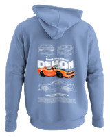 Φούτερ με κουκούλα - Demon - Color Thumbnail Blue Carolina