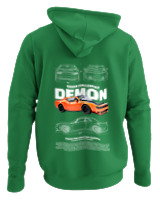 Φούτερ με κουκούλα - Demon - Color Thumbnail Kelly Green