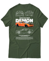 T-Shirt Αντρικό - Demon - Color Thumbnail Κυπαρισσί