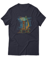 T-Shirt  Γυναικείο - Desert Hills Motel - Color Thumbnail Σκούρο Μπλέ