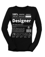 Μακρυμάνικο Μακό Γυναικείο - Designer - Color Thumbnail Μαύρο