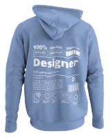 Φούτερ με κουκούλα - Designer - Color Thumbnail Blue Carolina