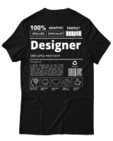 T-Shirt Αντρικό - Designer - Color Thumbnail Μαύρο